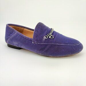 Coach Hanna Loafers Women's Size 6B US Leather Purple Moccasins CC635